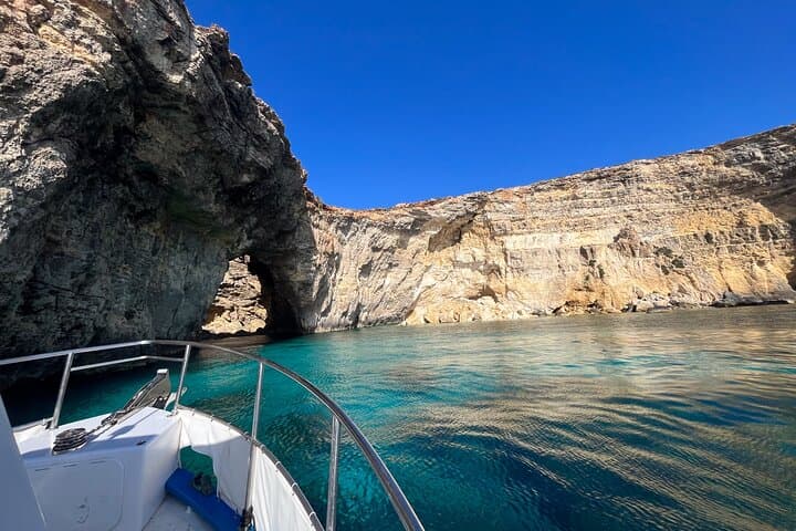 Blue Lagoon to Sanap Cliffs: Private Boat Charter Around Comino and Gozo photo 2
