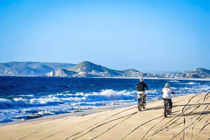 Cabo Electric Bike & Camel Ride: Beach E-Bike, Whales and Mexican Buffet photo 2