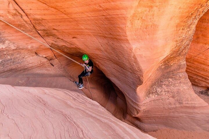Private Guided Canyoneering in Huntress Canyon — Rappelling Near Kanab photo 3