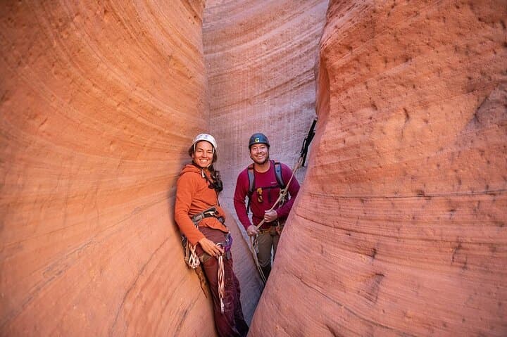 Private Guided Canyoneering in Huntress Canyon — Rappelling Near Kanab photo 4