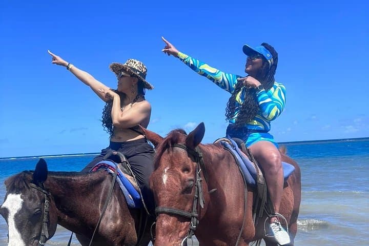Horseback to Blue Hole: Private Ride and Swim at Island Gully Falls photo 1