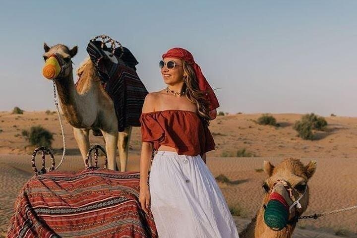 Dubai Red Dune Desert Safari with Dinner — Evening Dune Bashing & Bedouin Camp Experience