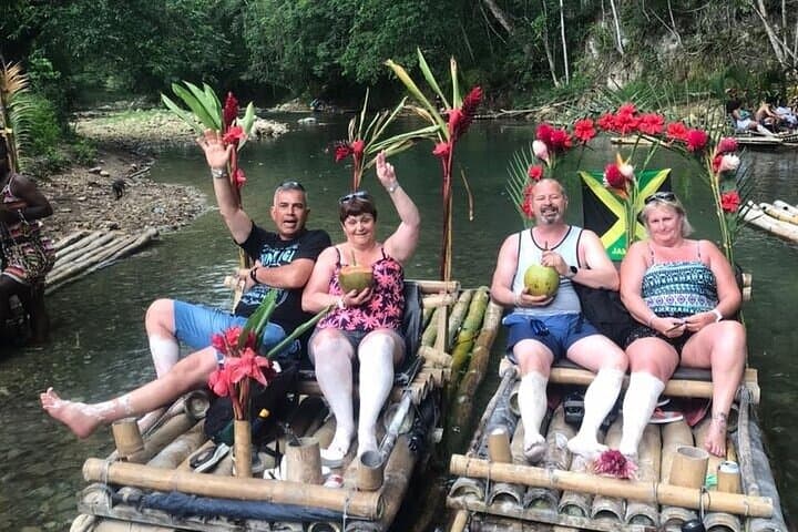 Runaway Bay Horseback Ride, Bamboo Rafting & Blue Hole Adventure