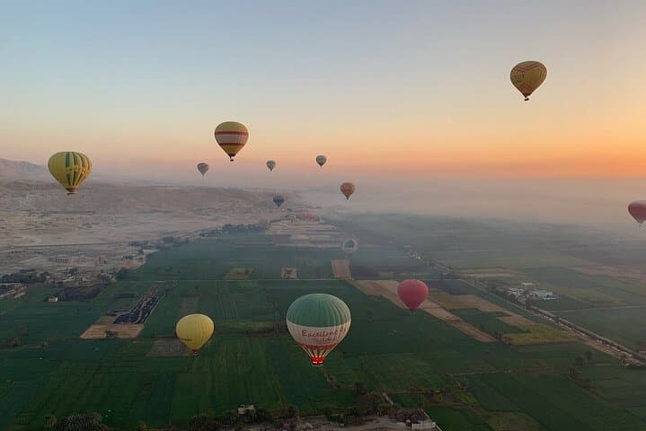 Sunrise Hot Air Balloon Over Luxor: Nile, Temples & Theban Landscapes photo 4