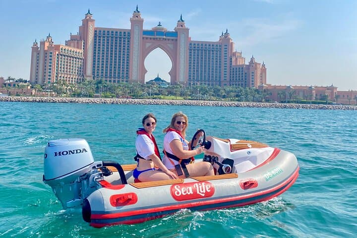 Self-Drive Boat Tour Dubai — JBR, Atlantis & Burj Al Arab Views