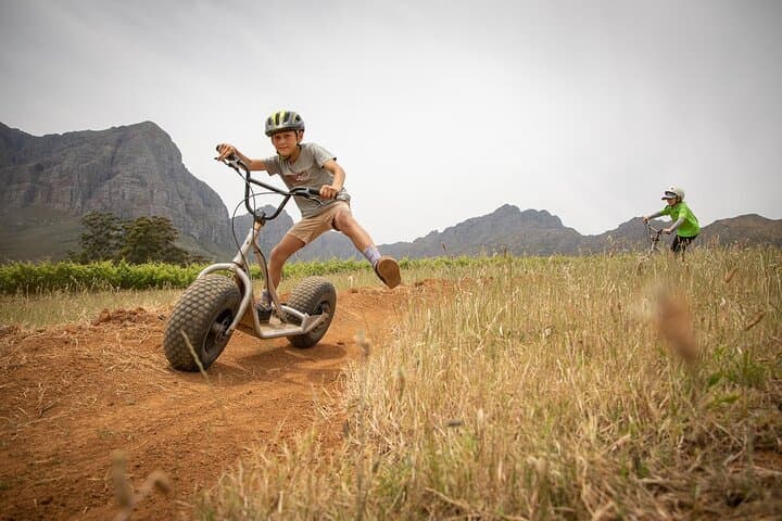 Banhoek Valley Gravity Scooter Tour: Downhill Off-Road Ride in Stellenbosch photo 1
