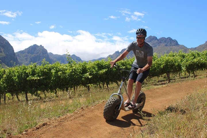 Banhoek Valley Gravity Scooter Tour: Downhill Off-Road Ride in Stellenbosch photo 3