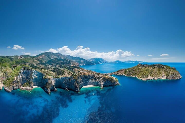 Fiscardo Shore Excursion: Kefalonia Highlights — Myrtos, Melissani & Antisamos