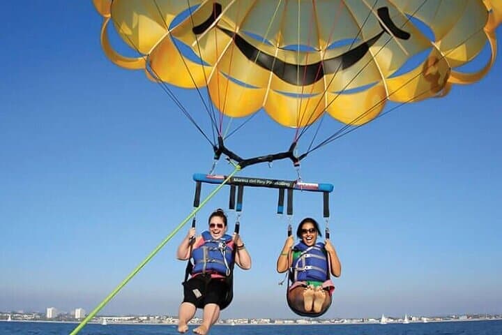 Dubai Parasailing Adventure: Private Ride with Hotel Pickup Over Arabian Gulf photo 1