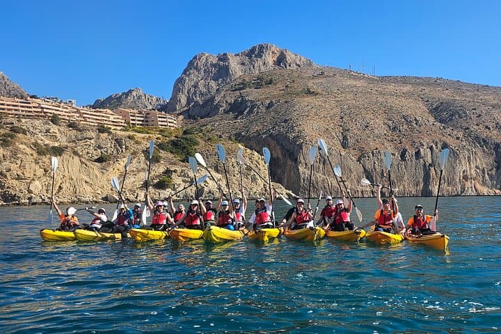 Kayak to Cueva dels Coloms from Morro de Toix — Altea Sea Cave Kayak Tour