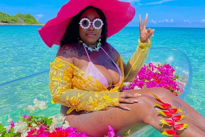 Clear Kayak Flowerbed Drone Photoshoot in Lucea, Jamaica — Luxury 1-Hour Experience photo 2