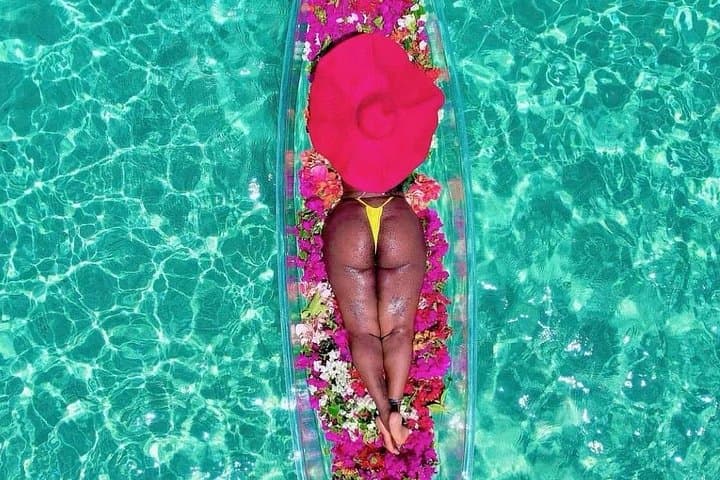 Clear Kayak Flowerbed Drone Photoshoot in Lucea, Jamaica — Luxury 1-Hour Experience photo 4