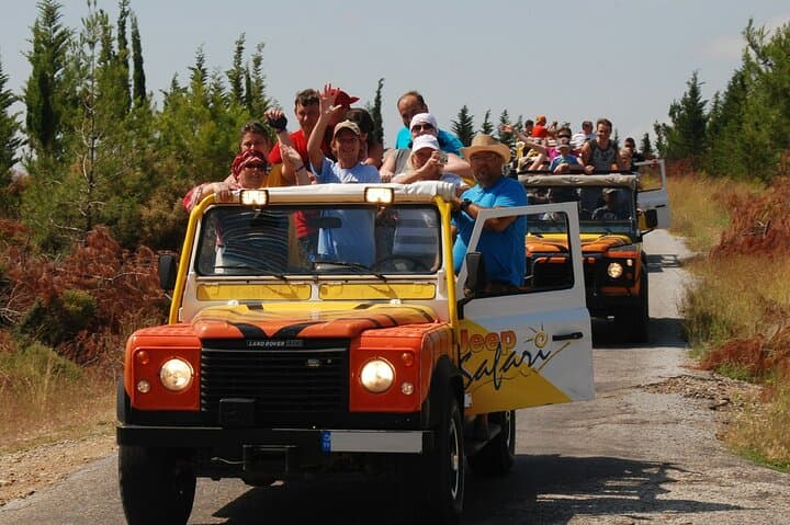 Kusadasi Jeep Safari to Dilek Peninsula: Zeus Cave, Echo Valley & Beach BBQ