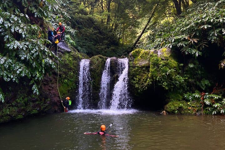 Canyoning in Ribeira dos Caldeirões: Azores Waterfall Rappels and Jumps photo 2