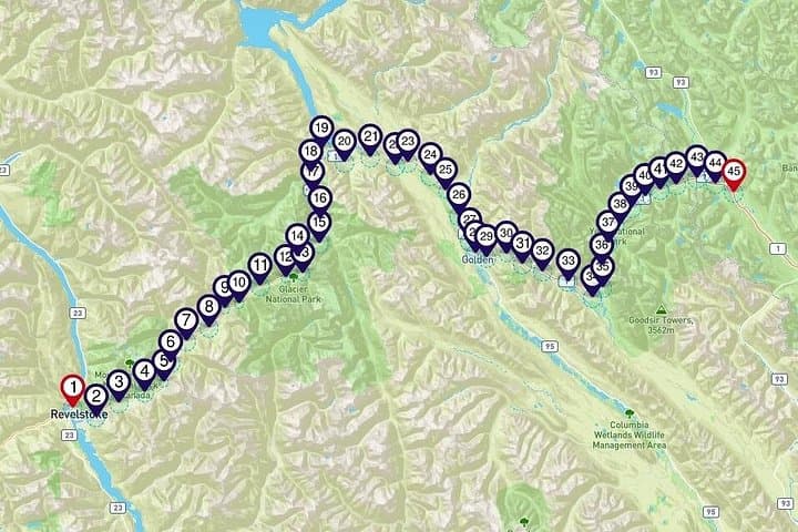 Self-Guided Audio Driving Tour: Lake Louise to Revelstoke Scenic Route photo 3