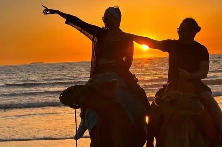 Sunset Camel Ride on Achakkar Beach: Cap Spartel Views & Beach Barbecue in Tangier photo 2