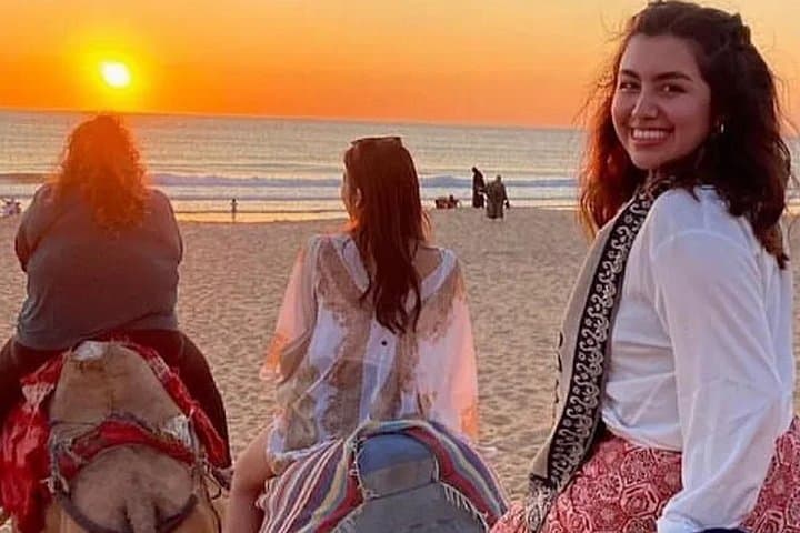 Sunset Camels at Cap Spartel: Camel Ride, Caves of Hercules & Traditional Dinner in Tangier