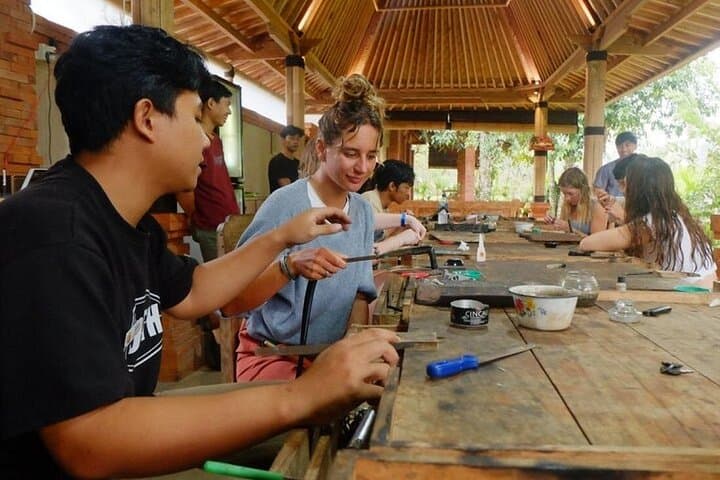 Ubud Silver Jewelry Class: Craft Silver near Monkey Forest, Batuan Temple & Tegenungan Waterfall