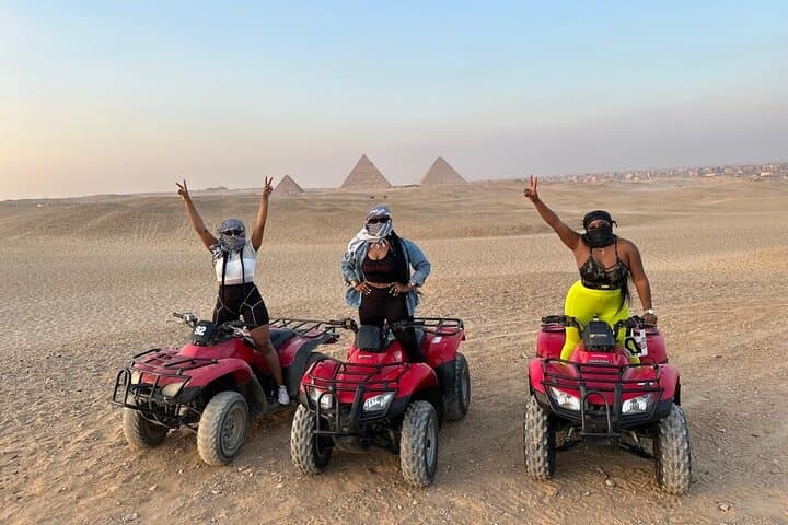 Giza Pyramids, Sphinx & ATV Ride with Dinner Cruise — Half-Day Combo from Cairo