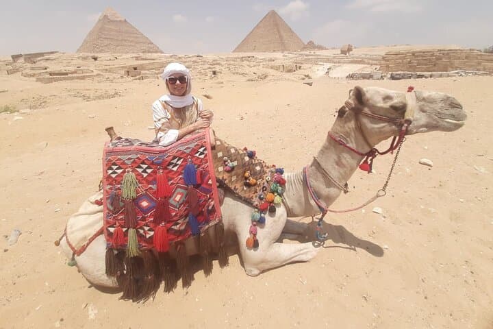 Private Day Trip to Giza Pyramids, Memphis & Saqqara — Camel Ride and Lunch