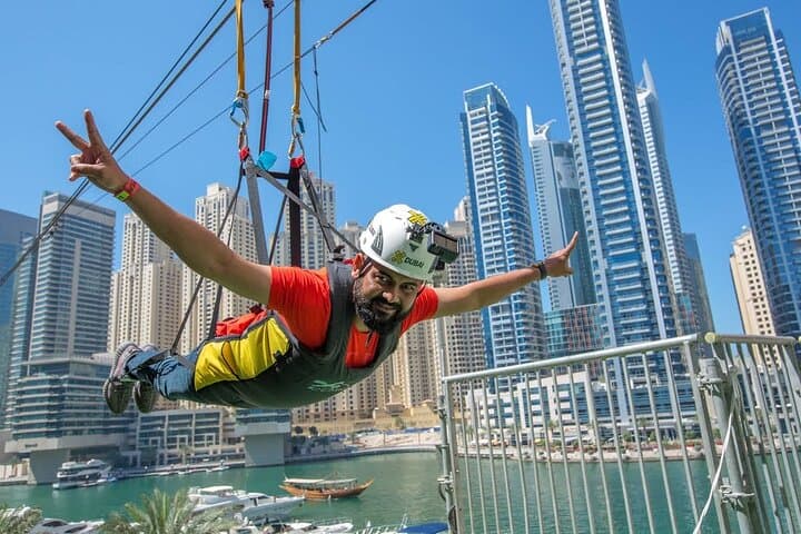XLine Solo Dubai Marina: Fly the World's Longest Urban Zipline photo 1