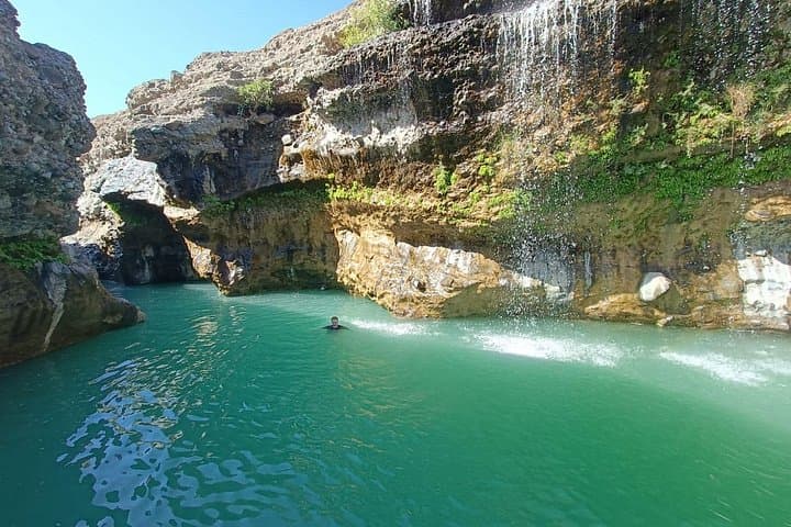 Wadi Alhoqain Canyon & Blue Lake Swim Adventure from Muscat photo 1