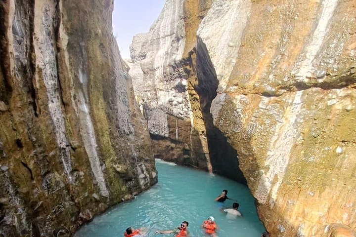 Wadi Alhoqain Canyon & Blue Lake Swim Adventure from Muscat photo 4