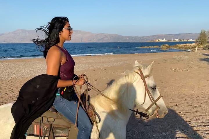 Sunset Horseback Ride and Falasarna Beach Dinner — Crete Adventure