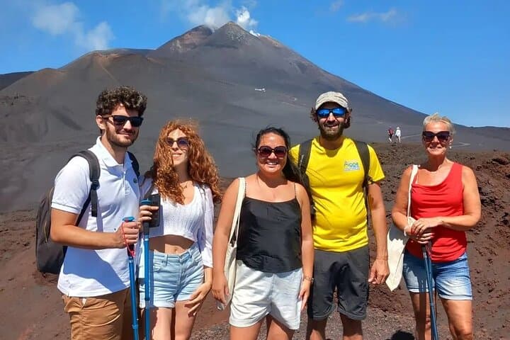 Etna Guided Trek from Syracuse: Hike Lava Fields, Explore Caves & Wine Tasting