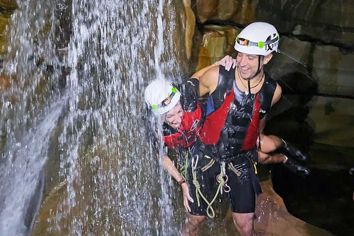 Canyoning El Chorreadero Cave: Rappels, Jumps and Underground Waterfalls from San Cristóbal photo 3