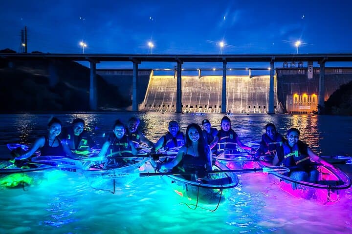 Glowing Kayak Tour on the Lower Colorado River near Austin