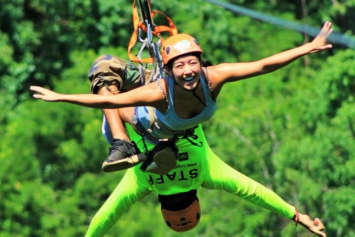 Nogalito Canopy EcoPark: 11 Ziplines, Jungle Rivers & Tequila Tasting from Puerto Vallarta