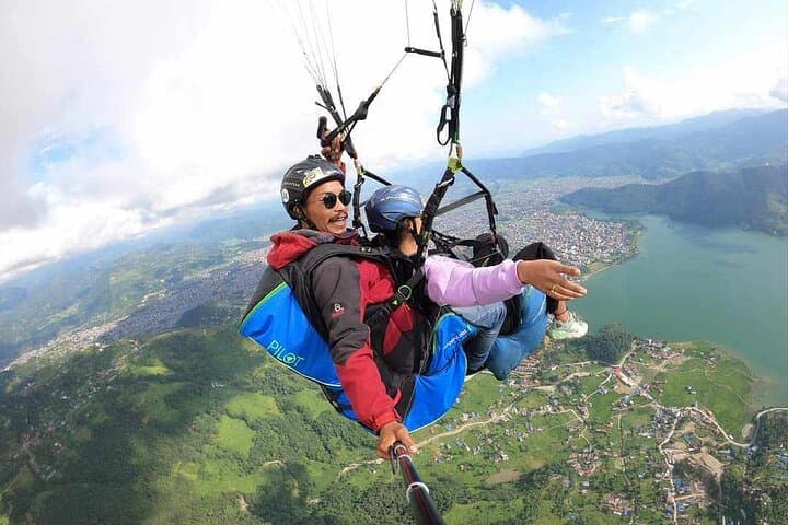 Private Paragliding Cross-Country Flight Over Pokhara's Annapurna