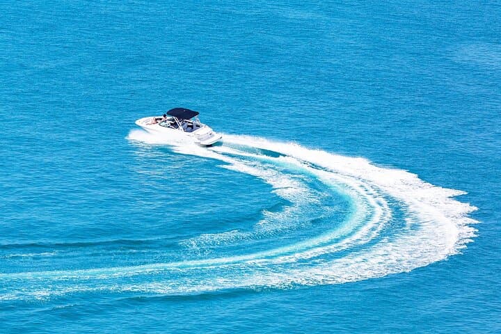 Hurghada Speedboat Tour to Orange Bay and Magawish Island — Snorkel Pristine Reefs & White Sand Beaches