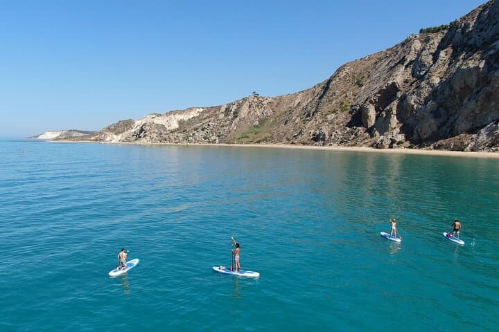 SUP Paddleboard Tour from Cala Manbrù to Torre Salsa Nature Reserve — 4 km Guided SUP in Western Sicily photo 1