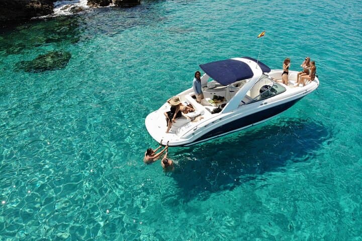 Half-Day Private Boat Trip from Sant Antoni: Coves, Caves & Snorkeling in Ibiza