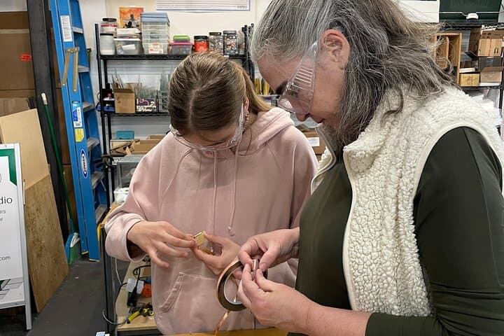 Santa Fe Stained Glass Workshop — Make Your Own Honeycomb Suncatcher photo 3