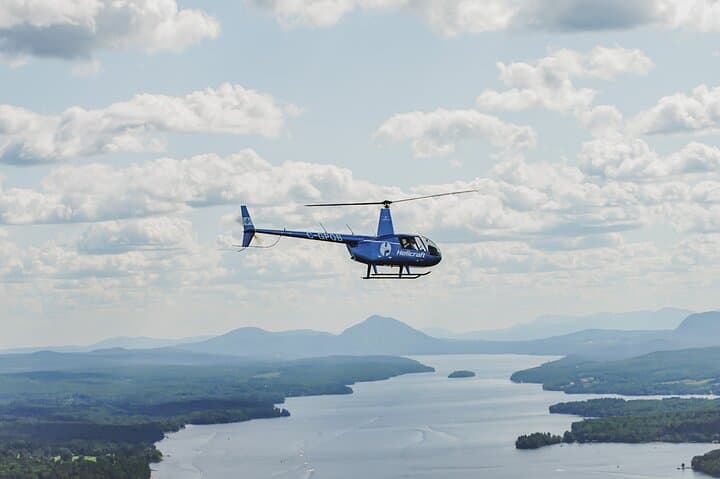 Magog Lac Massawippi Helicopter Tour: Aerial Views of Mont-Orford and Lake Memphremagog