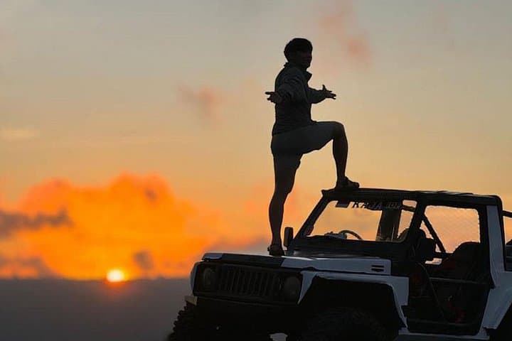 Kintamani 4WD Jeep Sunset: Black Lava, Black Sand & Mount Batur Views