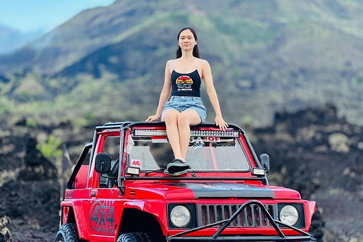 Kintamani 4WD Jeep Sunset: Black Lava, Black Sand & Mount Batur Views photo 4