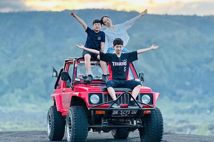 Kintamani 4WD Jeep Sunset: Black Lava, Black Sand & Mount Batur Views photo 6
