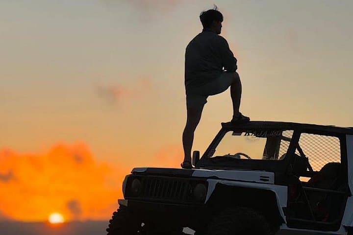Kintamani 4WD Jeep Sunset: Black Lava, Black Sand & Mount Batur Views photo 2