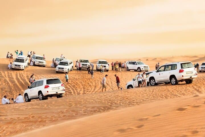 Red Dunes Desert Safari Dubai: Evening Dune Bashing, Camel Ride & BBQ Experience