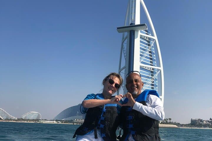 Dubai Speedboat Tour: 60-Min Guided Cruise to Burj Al Arab & Atlantis photo 2