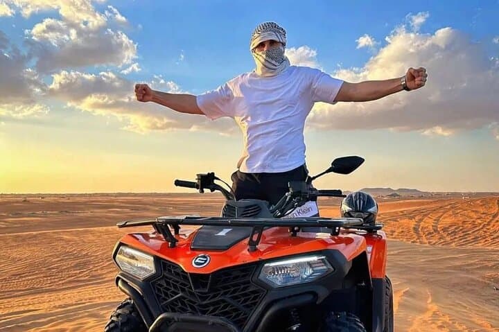 Sunset Dune Rush: Evening ATV, Dune Bashing & Desert BBQ in Dubai photo 2