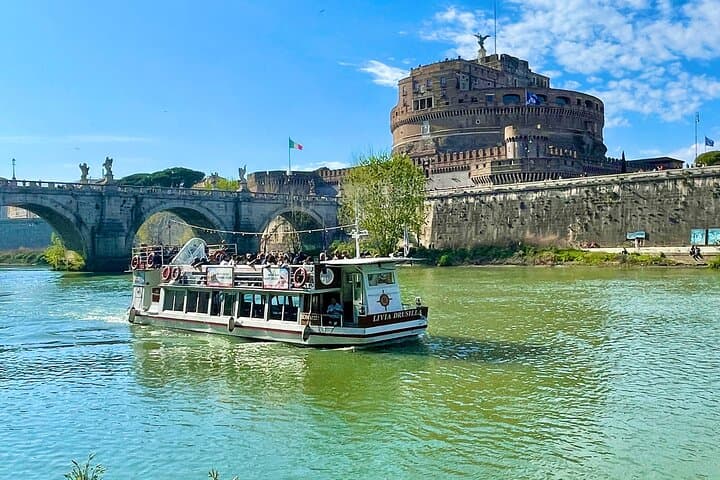 Tiber River Cruise and Trastevere Wine Tasting: Hop-On Rome River Experience photo 1