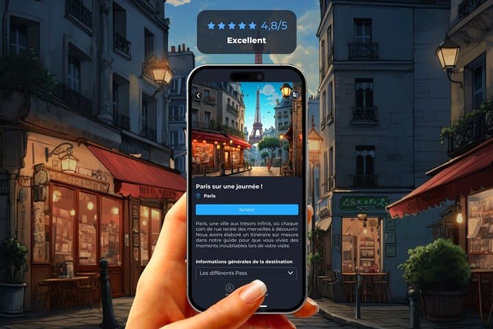 Paris Digital Guide: Self-Guided 2-Day Walking Itinerary with Offline Maps