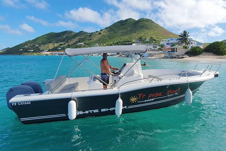 Day Boat Rental: White Shark 265 from Marigot to Tintamarre, Pinel & Anguilla photo 1