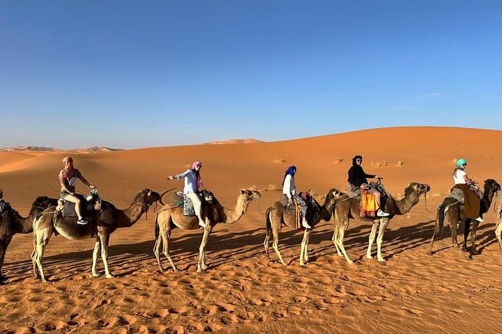 3-Day Merzouga Desert Tour from Marrakech: Camel Treks, Sandboarding & Berber Camps