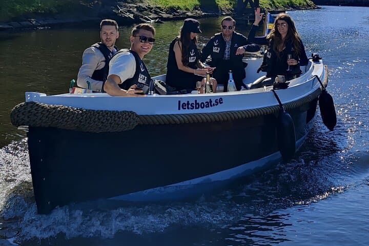 Self-Drive Electric Boat in Gothenburg Canals — City Cruise & Fika Stops photo 2
